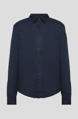 Blauer Рубашка