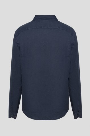 Blauer Рубашка